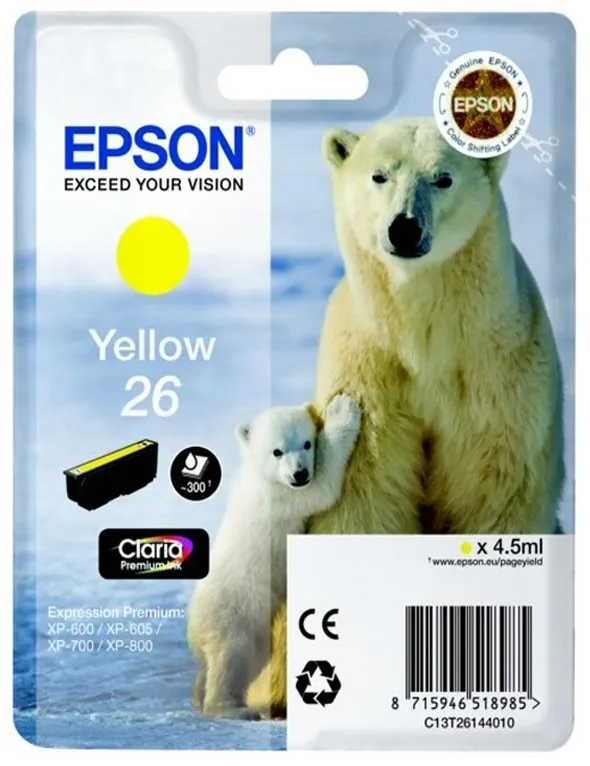 Cartridge Epson T2614 žltá