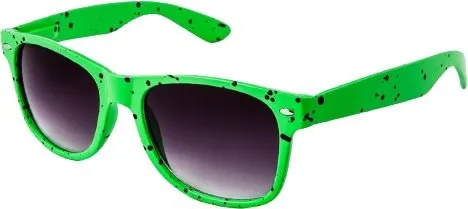 Slnečné okuliare OEM Slnečné okuliare Nerd kanka zelené čierna sklá