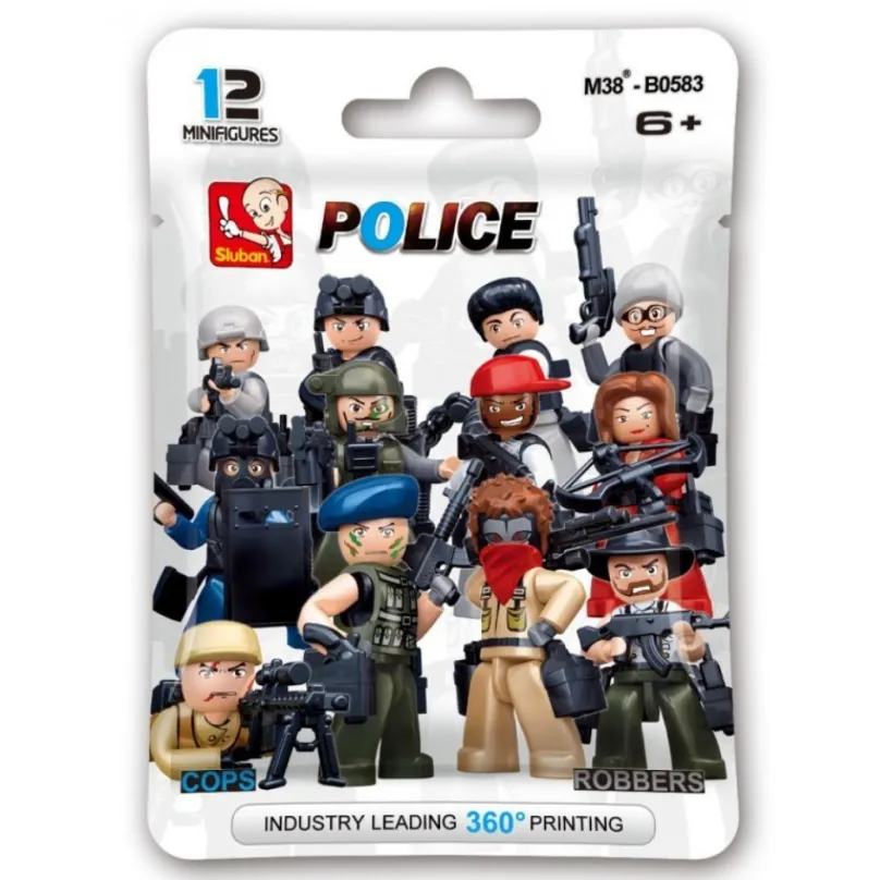Sluban Police M38-B0583 Figúrky polície a zlodeji, 12 druhov