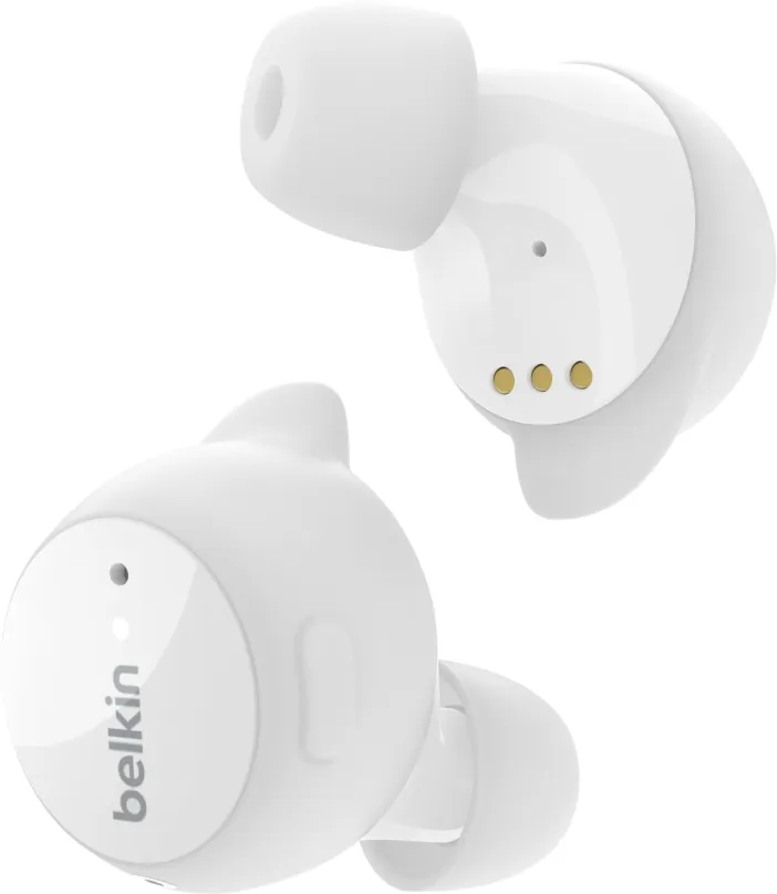 Bezdrôtové slúchadlá Belkin Soundform Immerse True Wireless Earbuds Noise Cancelling - biela