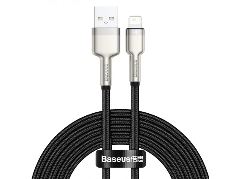 Baseus Cafule Series nabíjací / dátový kábel Lightning 2,4A 2m čierna