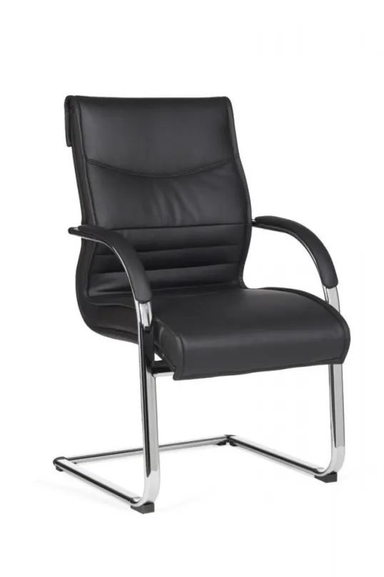 Kancelárska stolička BRÜXXI Milano, syntetická koža, čierna