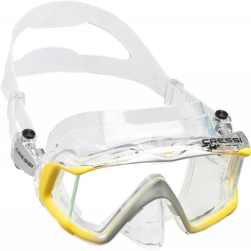 Potápačské okuliare Cressi LIBERTY, transparentná/žltá