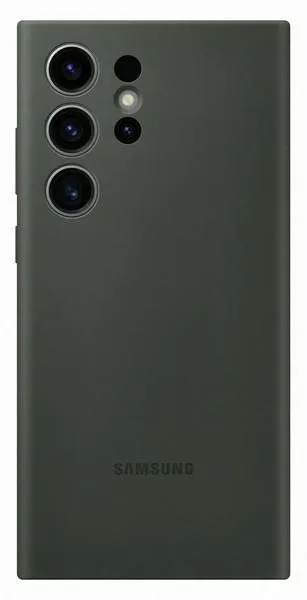 Kryt na mobil Samsung Galaxy S23 Ultra Silikónový zadný kryt Khaki