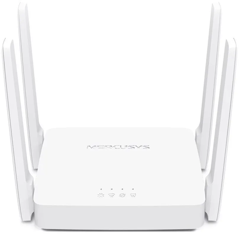 WiFi router Mercusys AC10, s WiFi 5, 802.11 s/b/g/n/ac, až 1200 Mb/s, dual-band, 2 x LAN a