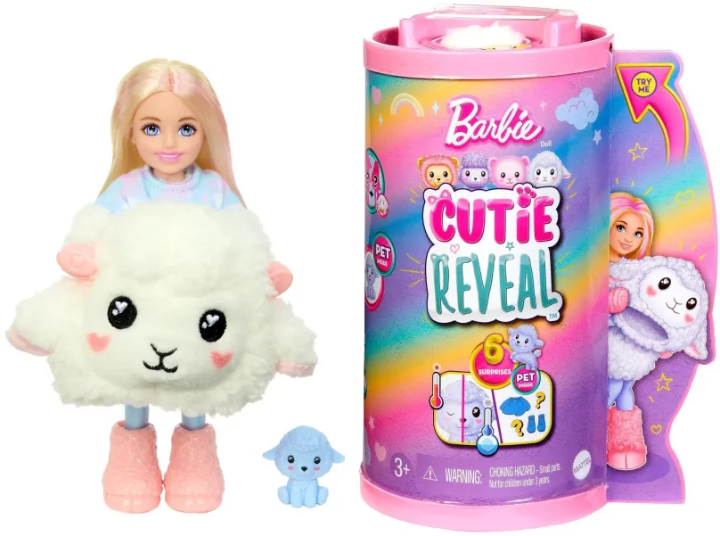 Bábika Barbie Cutie Reveal Chelsea pastelová edícia - Ovce