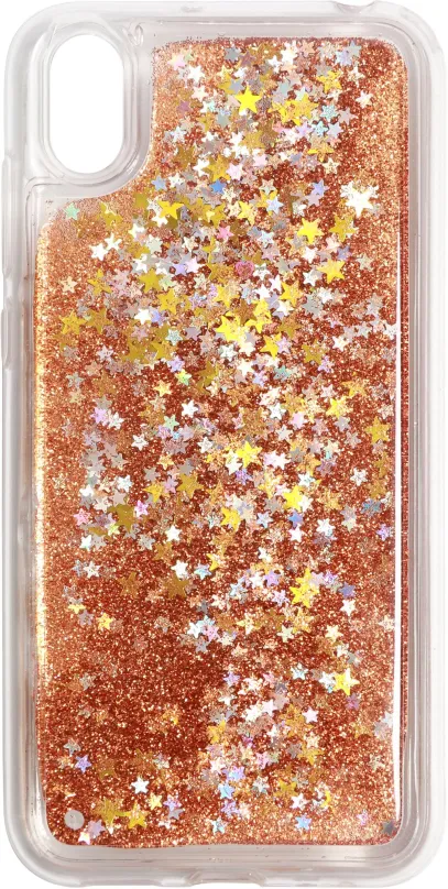 Kryt na mobil Iwill Glitter Liquid Star Case pre HUAWEI Y5 (2019) / Honor 8S Rose zlaté