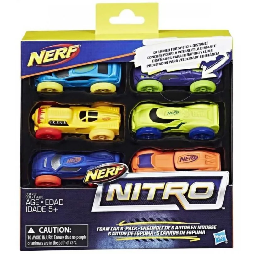 NERF Nitro náhradné vozidlá 6 ks, Hasbro C3173