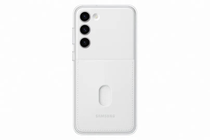 Kryt na mobil Samsung Galaxy S23+ Ochranný kryt Frame biely