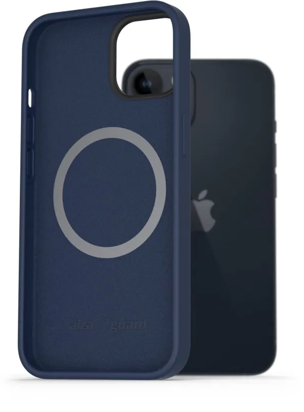Kryt na mobil AlzaGuard Magnetic Silicone Case pre iPhone 14 modré