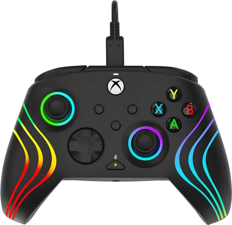 Gamepad Afterglow Wave Wired Controller PDP - Black - Xbox, pre PC, Xbox Series X|S a Xbox