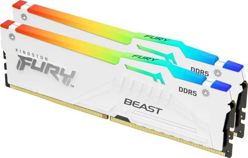 Operačná pamäť Kingston FURY 32GB KIT DDR5 5200MHz CL36 Beast White RGB EXPO