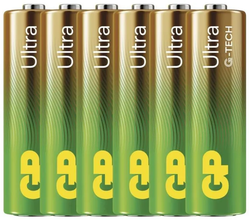 Jednorazová batéria GP Alkalická batéria Ultra AA (LR6), 6 ks