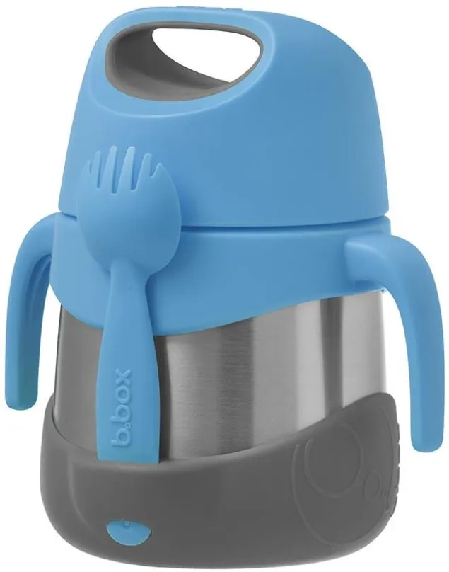 Detská termoska B.box Termoska na jedlo modrá/sivá 335 ml