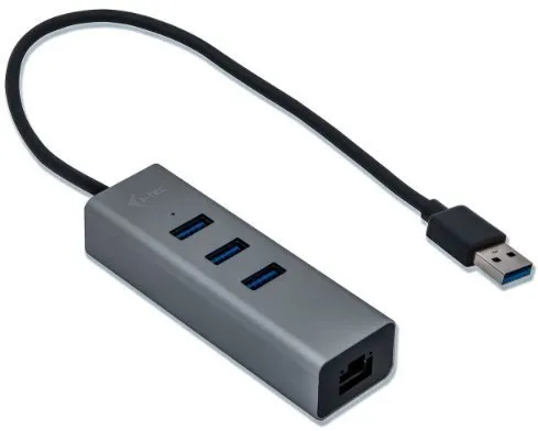 Replikátor portov i-tec USB 3.0 Metal 3-portový s Gigabit Ethernet