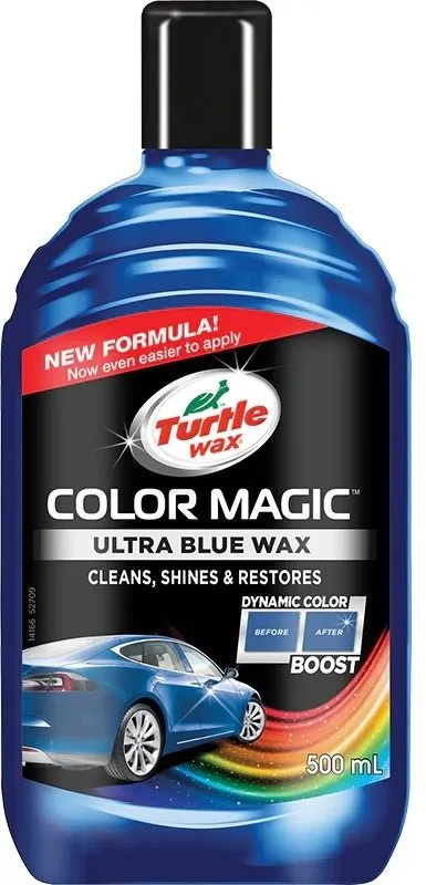 Vosk na auto Turtle Wax Farebný vosk - modrý 500ml