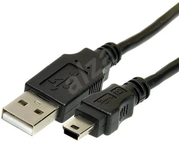 Roline USB 2.0 kábel USB A (M) - miniUSB 5pin B (M), 3m, čierny