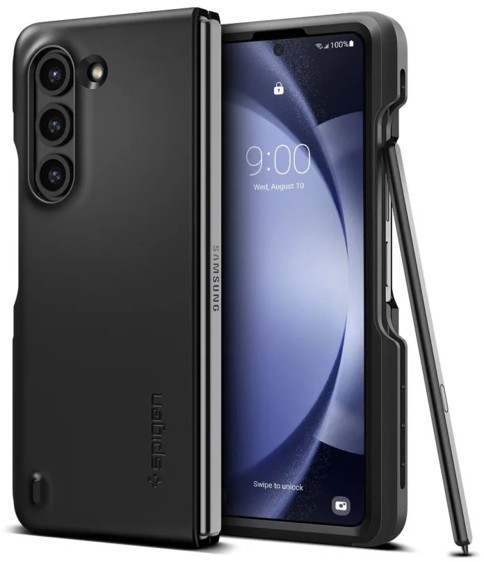 Kryt pre mobil Spigen Thin Fit P (S Pen) Black Samsung Galaxy Z Fold5