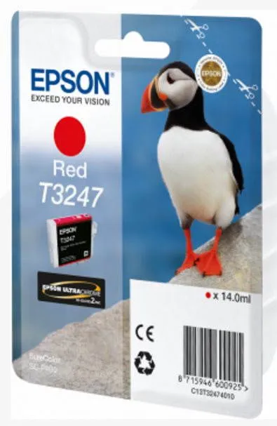 Cartridge Epson T3247 červená, pre tlačiareň Epson SureColor SC-P400, 14ml