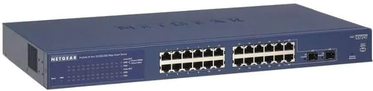 Switch Netgear GS724T, desktop, 24x RJ-45, 2x SFP, L2, QoS (Quality of Service), spravovať