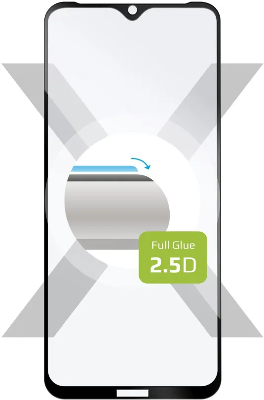 Ochranné sklo FIXED FullGlue-Cover pre Nokia 5.3 čierne