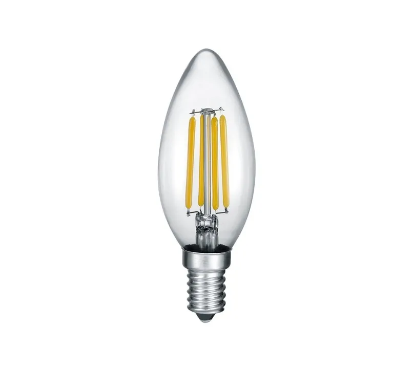 Trio 989-4470 LED filamentová žiarovka Kerze 1x4W | E14 | 470lm | 2700K - SwitchDimmer