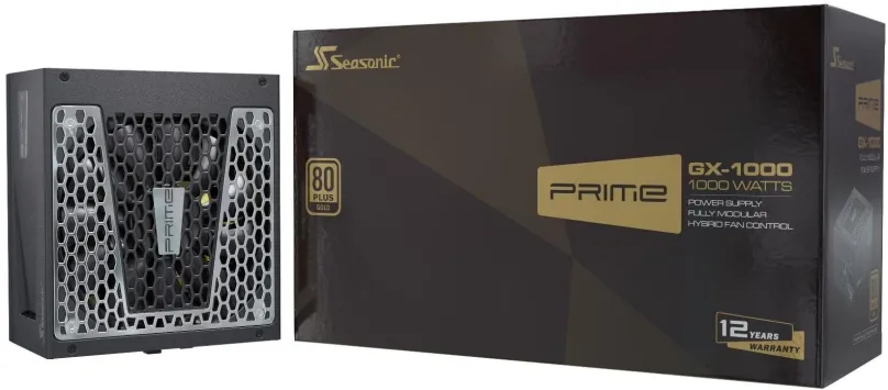 Počítačový zdroj Seasonic Prime Ultra 1000 W Gold, 1000 W, ATX, 80 Plus Gold, aktívny PFC,
