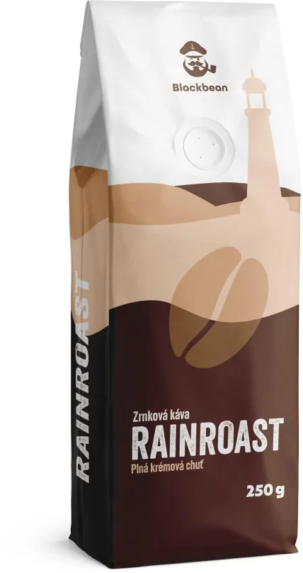 Káva COFFEE LIMIT Captain Blackbean Rainroast zrnková káva 250 g, zrnková, zmes kávových