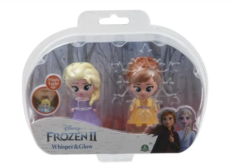 Figúrka Frozen 2: svietiace mini bábika - Elsa Opening & Ana Opening