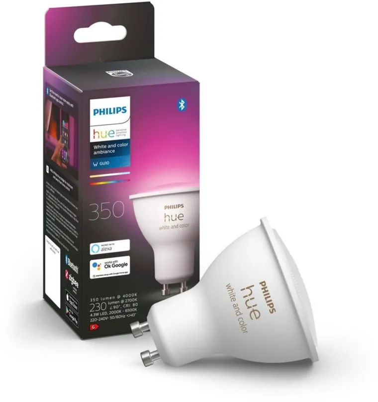 LED žiarovka Philips Hue White and Color ambiance 4.3W GU10