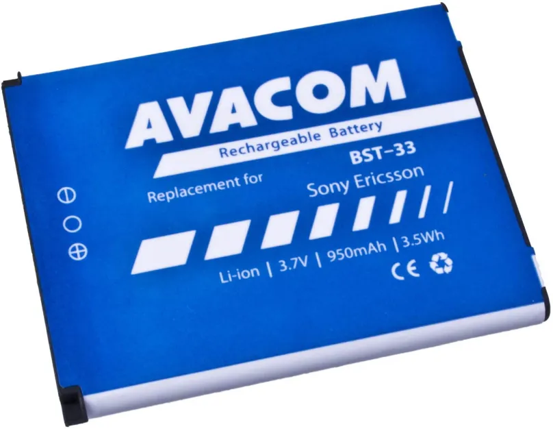 Batéria pre mobilný telefón Avacom pre Sony Ericsson K550i, K800, W900 Li-Ion 3.7V 950mAh (náhrada BST-33)