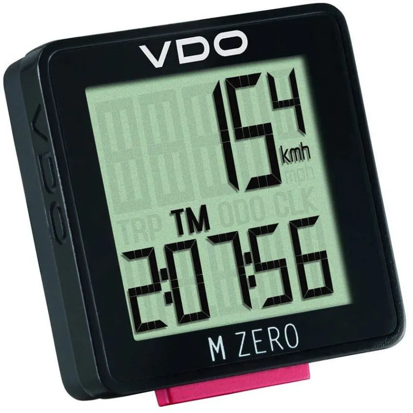 Cyklocomputer VDO M0 (ZERO), káblový, funkcia autoštart a autostop, meranie aktuálne rýchl