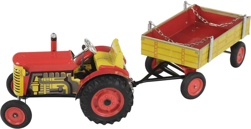 Kovový model Kovap Traktor a valník, 1:25, vhodné od 3 rokov