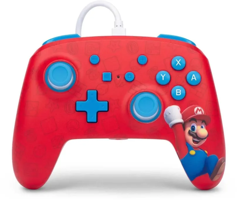 Gamepad PowerA Enhanced Wired Controller - Woo-hoo! Mario - Nintendo Switch, pre Nintendo