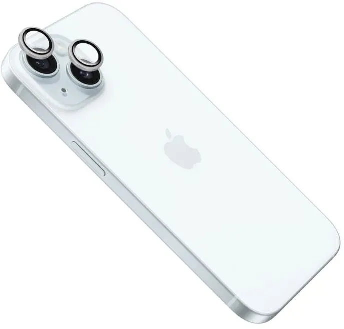 Ochranné sklo FIXED Camera Glass pre Apple iPhone 15/15 Plus strieborná