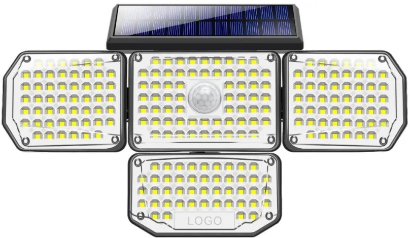 LED reflektor IMMAX CLOVER-2 Vonkajšie solárne nástenné LED osvetlenie s externým solárnym panelom