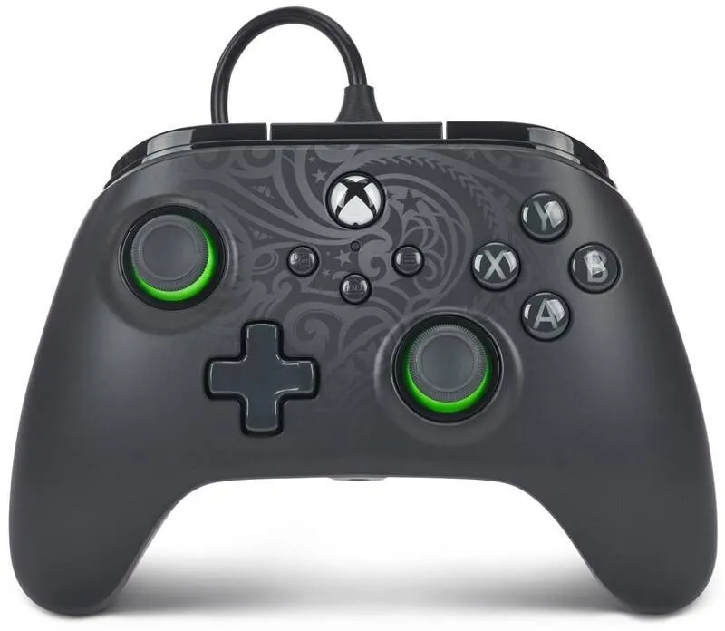 Gamepad PowerA Advantage Wired Controller - Xbox Series X|S - Green Hint, pre Xbox Series