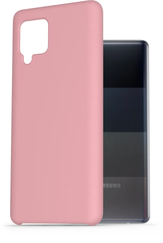Kryt na mobil AlzaGuard Premium Liquid Silicone Case pre Samsung Galaxy A42 ružové