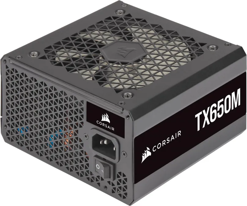 Počítačový zdroj Corsair TX650M (2021), 650W, ATX, 80 PLUS Gold, účinnosť 90%, 4 ks PCIe (