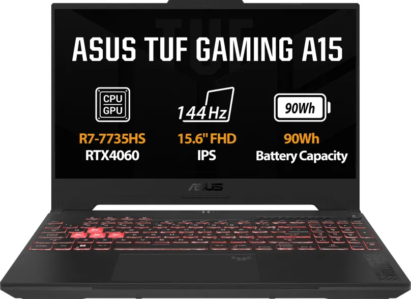Herný notebook ASUS TUF Gaming A15 FA507NV-LP061W Jaeger Gray