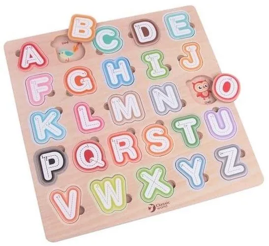 Vkladačka Classic World Vkladacia puzzle abeceda