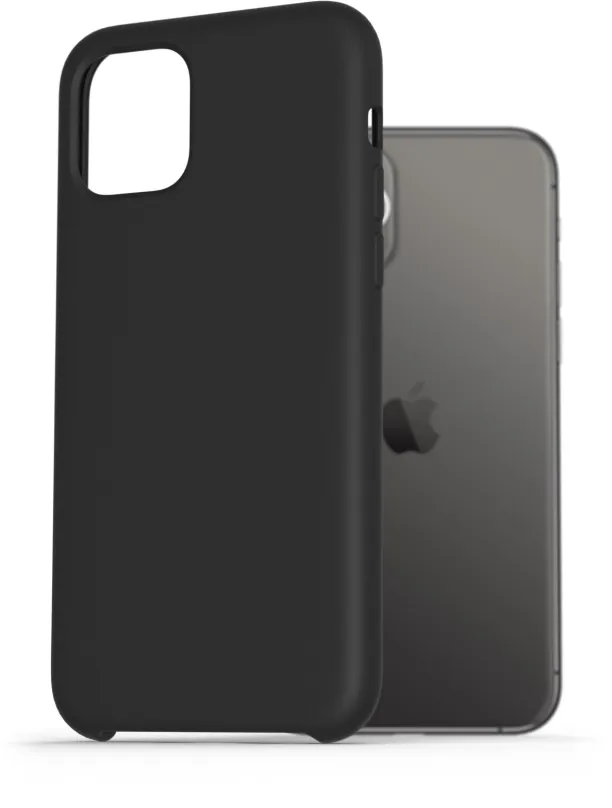 Kryt na mobil AlzaGuard Premium Liquid Silicone Case pre iPhone 11 Pre čiernych