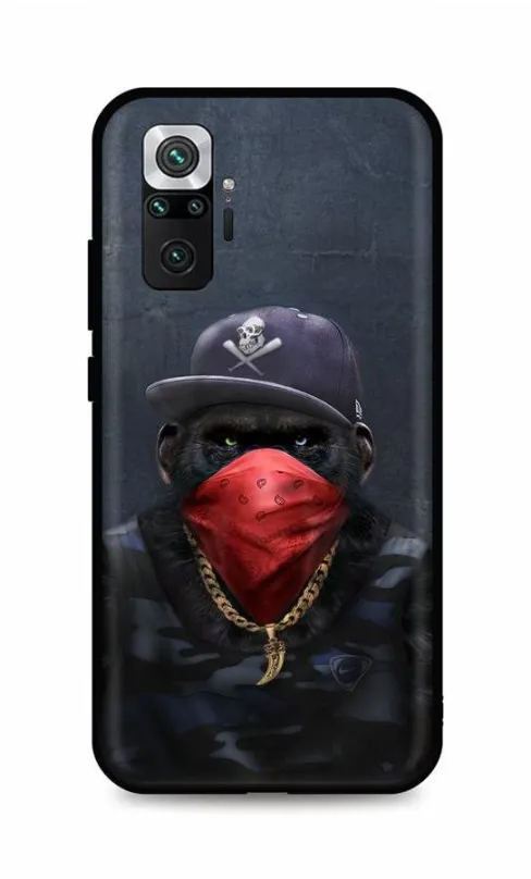 Kryt na mobil TopQ Xiaomi Redmi Note 10 Pre silikón Monkey Gangster 59094