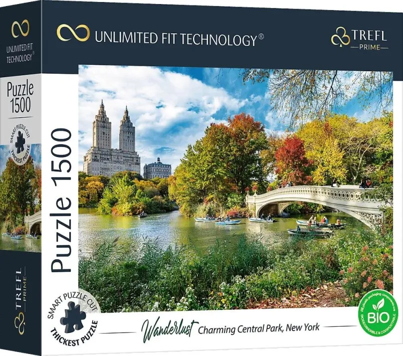 Puzzle Trefl Puzzle UFT Wanderlust: Čarovný Central Park, New York 1500 dielikov