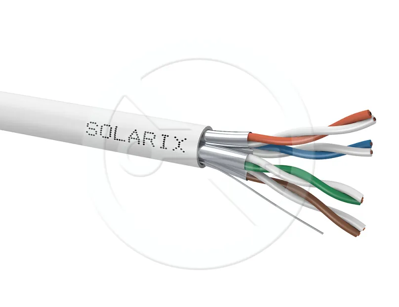 Solarix inštalačný kábel CAT6A STP LSOH 500m / cievka