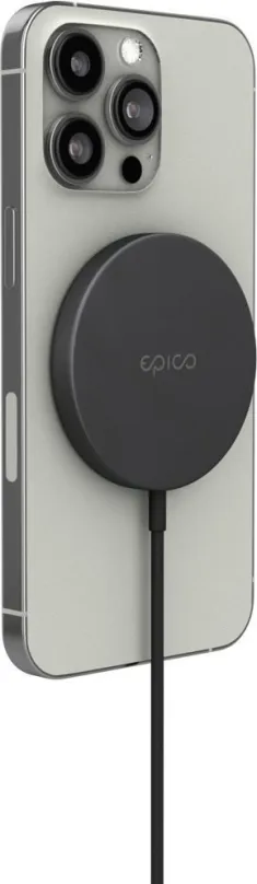 Bezdrôtová nabíjačka Epico Fast Magnetic Wireless Charging Pad - space gray