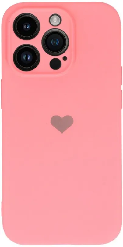 Kryt na mobil Vennus Valentínske puzdro Heart pre iPhone 13 Pro Max - ružové