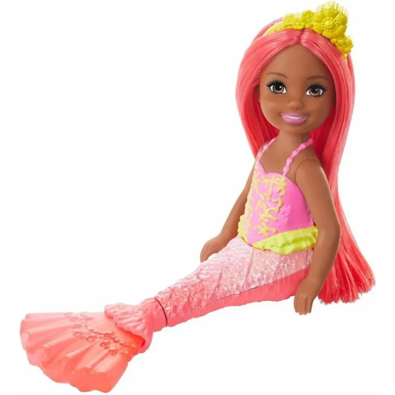 Mattel Barbie Chelsea Morská panna černoška, GJJ87