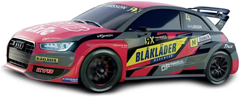 Autíčko pre autodráhu SCX Advance Audi S1 RX - Blaklader