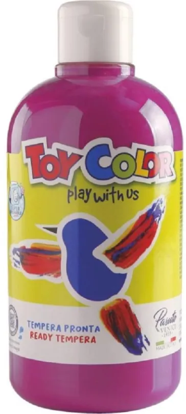 Tempery Temperová farba Toy color 500ml - červená Magenta